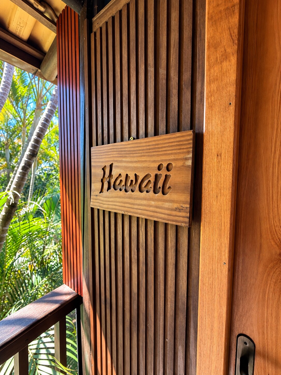 Detalhe da entrada da Cabana Hawaii
